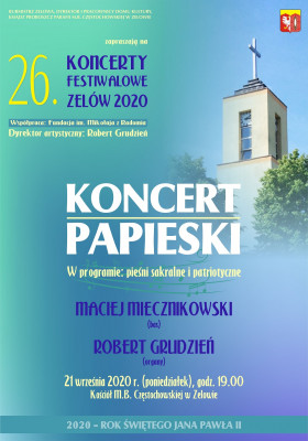 Plakat Koncert Papieski 